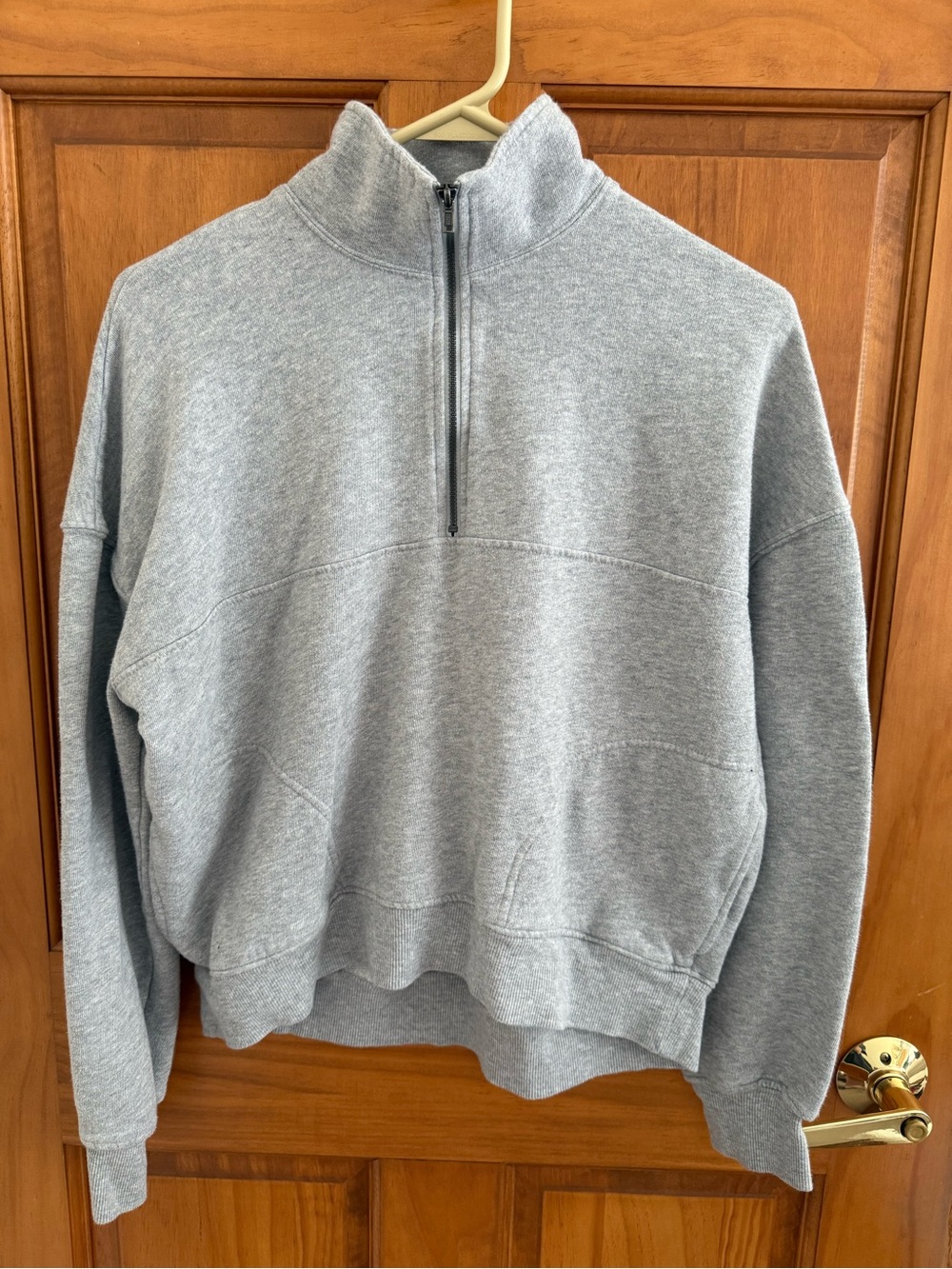 Women’s Gray Quarter-Zip Sweatshirt